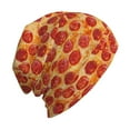 thumbnail image 6 of Naloa Pizza Soft Beanie Hat, Knit Beanie Daily Beanie in Fine Knit for Women Men Winter Travel, Outdoor, 6 of 7