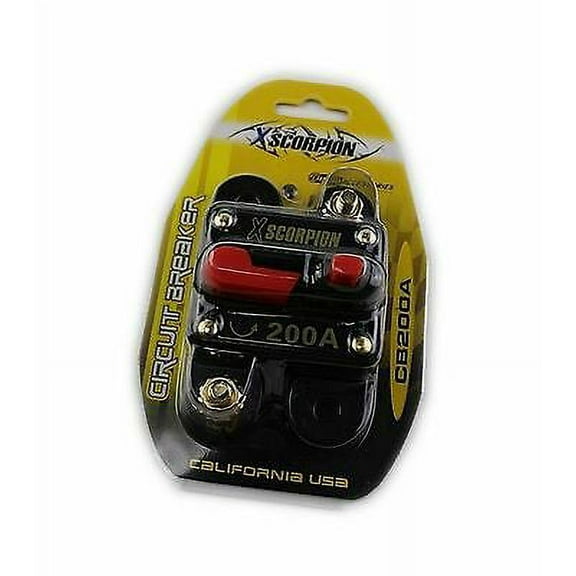 Xscorpion 200 AMP 12 Volt Circuit Breaker Fuse Holder Car Audio Stereo Reset