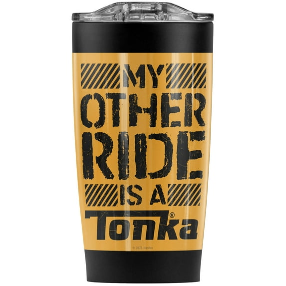 Tonka/Other Ride Stainless Steel Tumbler 20 oz Coffee Travel Mug/Cup, Vacuum Insulated & Double Wall with Leakproof Sliding Lid | Great for Hot Drinks and Cold Beverages