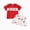 R415-Red, variant on NOLDARES Independence Day Toddler Boy Outfit Short Sleeve T-Shirt Elastic Waist Shorts Flag Print 2Pcs Summer Clothes for Boys(Red,6-12 M)