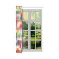 thumbnail image 3 of MKHERT Geometry Thermal Insulated Blackout Window Curtain Kitchen Curtain 52x84 inch, 3 of 3