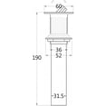 thumbnail image 1 of American Imaginations 1.25-in. W Bathroom Sink Drain AI-34422, 1 of 4