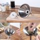 thumbnail image 4 of Juego de embudos de filtro de cocina con embudo de acero inoxidable de 3 uds, (pequeño, mediano y grande)-embudo de acero inoxidable con colador, 4 of 4