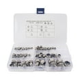 thumbnail image 1 of 100pcs Stainless Steel Hex Screw Nut Socket Head Flange Nylon Lock Nuts, 1 of 7