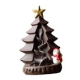thumbnail image 1 of Incensario de cerámica con reflujo, escultura de árbol de Navidad para escritorio, color arena violeta, 1 of 7