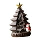 thumbnail image 1 of Incensario de cerámica con reflujo, escultura de árbol de Navidad para escritorio, color violeta. Arena violeta, 1 of 7