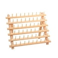 thumbnail image 2 of Estante de de Coser de 2 Piezas de 60 Carretes, Organizador de de de Natural para Macarena 60 estante de hilo de madera de carrete, 2 of 8