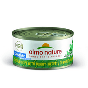 Almo Nature High Quality Sourced Complete Chicken recipe with Turkey in Gravy Grain Free Wet Canned Cat Food 2.47 oz.(12 Pack)