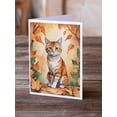 thumbnail image 2 of Carolines Treasures DAC7178GCA7P 5 x 7 in. Suphalak Cat in Fall Leaves Greeting Cards - Pack of 8, 2 of 3