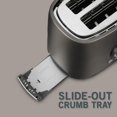 thumbnail image 3 of Sencor STS-6058BK 2-Slice Premium Metallic Toaster with Digital Button and Toaster Rack (Black), 3 of 4