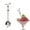 A, variant on 1x Metal Stainless Fruit Fork Set Cute Design for Dessert Cake Appetizer One Size Multicolor