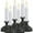 Black, variant on Xodus Innovations FPC1320B-6 Dual Flame Color Dusk to Dawn Sensor Battery Operated 8.5 inch LED Window Candle, Pack of 6