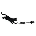 thumbnail image 1 of 3pcs Cat negro Ratón Silhouette Yard Metal Lawn Ornament exhibe de arte de arte de resistencia a la intemperie letreros de regalo para jardín, 1 of 8