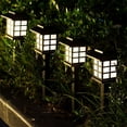 thumbnail image 6 of SPOORYYO Black Modern Outdoor Solar Lights, Landscape Spotlights, Garden Lights, Wireless Solar Powered for Yard and Walkway (Set of 2), 6 of 9