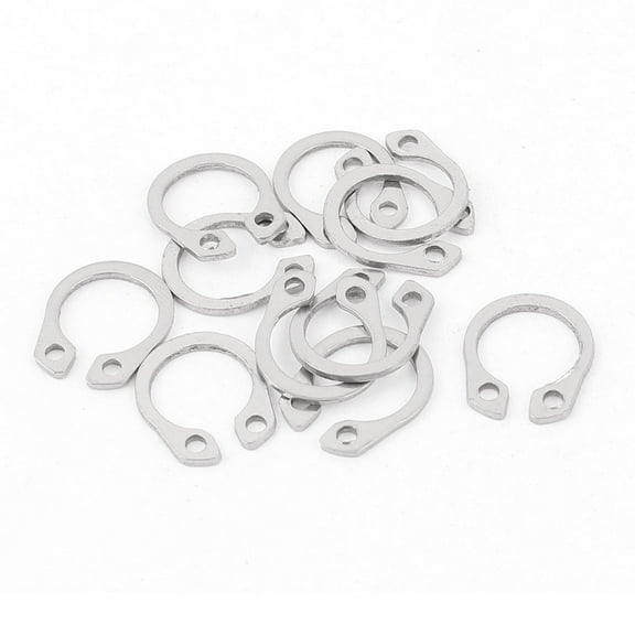 10pcs 304 Stainless Steel External Circlip Retaining Shaft Snap Rings 10mm