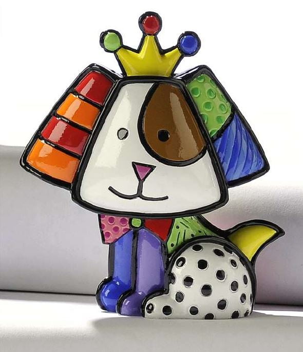 romero britto dog painting
