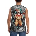 thumbnail image 4 of Harley Quinn Men's Tank Top Lightweight Summer Sleeveless Tee Shirt Muscle Tank Tops Workout T-Shirts Casual Athletic Undershirts, 4 of 7