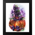 thumbnail image 2 of Kitty and the Magic Pumpkin 20x24 Black Modern Framed Museum Art Print Titled - Sheena Pike Art And Illustration, 2 of 5