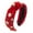 Red, variant on Tao Tao Baseball Knotted Headband For Women Sparkle Crystal Baseball Charm Headband Game Day Top Knot Hairband Accessories Gift For Sports Fans Red Free Size