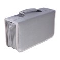 thumbnail image 3 of EeaseCA Mercerized Cloth 128 Pieces CD Storage Pouch Large Capacity Handheld CD Bag Fashion CD Supplies (Grey), 3 of 7
