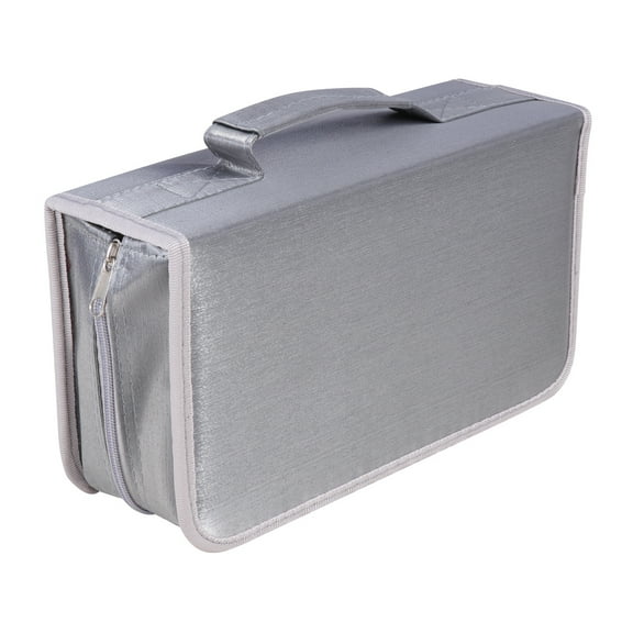 ULTNICE Handheld CD Bag for Storage Use Large Capacity Cloth Grey Keep DVD and CD Organized or Car 128 Pieces