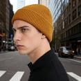 thumbnail image 6 of Women's Waffle Knit Beanie, Solid Color Rolled Brim Slouchy Hat, Thickened Winter Warm Cuffed Hat for Outdoor, Casual Daily Wear and Gift Coffee, 6 of 7