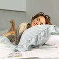 thumbnail image 4 of PiccoCasa Microfiber Ruffle Pillowcases 2 Pcs with Envelope Light Gray King, 4 of 7