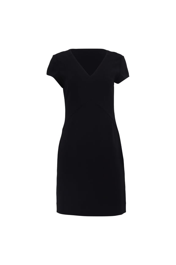 Pre-Owned Diane von Furstenberg Norma Ponte Dress in Black Triacetate