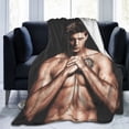 thumbnail image 2 of Soft Plush Throw Blanket Dean Winchester Jensen Ackles Fleece Blankets for Sofa Bed Travel 60"x50", 2 of 7