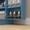 Blue + MDF, variant on Blue 41 Kitchen Pantry Storage Cabinet with 12 Door Shelves, Freestanding MDF Cabinet for Dining Room, Adjustable Shelves for Small Spaces