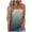 Dark Gray, variant on Womens Workout Tops for Women Gradient Print Strapless Bandeau Casual Sleeveless Summer Vacation Loose Holiday Shirt Blouse Basic Shirts Tank Tops