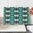 thumbnail image 2 of Damask Cutting Board, Vintage Vertical Order Floral Ornament with Simple Dots, Decorative Tempered Glass Cutting and Serving Board, in 3 Sizes, by Ambesonne, 2 of 5