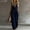Dark Blue, variant on Morttic Women's Solid Color Sleeveless V-Neck Jumpsuit – Button Front Wide Leg Overalls with Pockets, Casual Summer One Piece Dark Blue,S