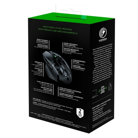 Razer - Basilisk X Hyperspeed Wireless Optical Gaming Mouse - Black