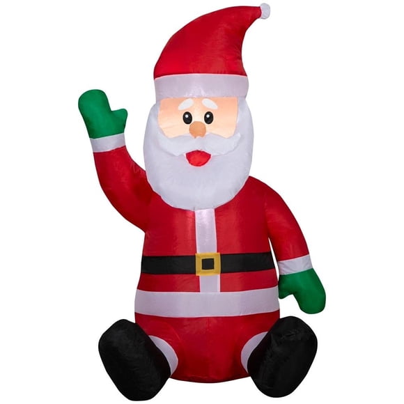 Inflable Navideño Holiday Time Santa Sentado 107 cm de Altura