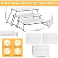 thumbnail image 2 of 3 Tier Serving Tray Set, Cupcake, Fruit, Cookie, and Dessert Display Stand — White Melamine Tiered Platters for Parties, Buffets & Events, 2 of 4
