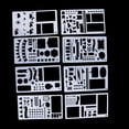 thumbnail image 4 of 20 plantillas de plástico BLESIY para Diario plantillas de dibujo cuadernos DIY fabricación de tarjetas de Diario, 4 of 8