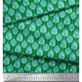 thumbnail image 2 of Soimoi Green Cotton Poplin Fabric Moroccan Damask Print Fabric by Yard 42 Inch Wide, 2 of 3