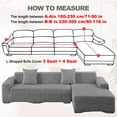 thumbnail image 2 of Eurhowing L-Shaped Sectional Sofa Cover 2-Piece Set, Stretch Jacquard Couch Slipcover with Pillow Covers, Non-Slip Sofa Protector for Living Room, 3+4-Seater, Gray, 2 of 10