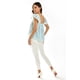 thumbnail image 3 of Blusa con ribete de encaje Roman Fashion /Juvenil, 7582 (Menta flor) verde claro CH, 3 of 6