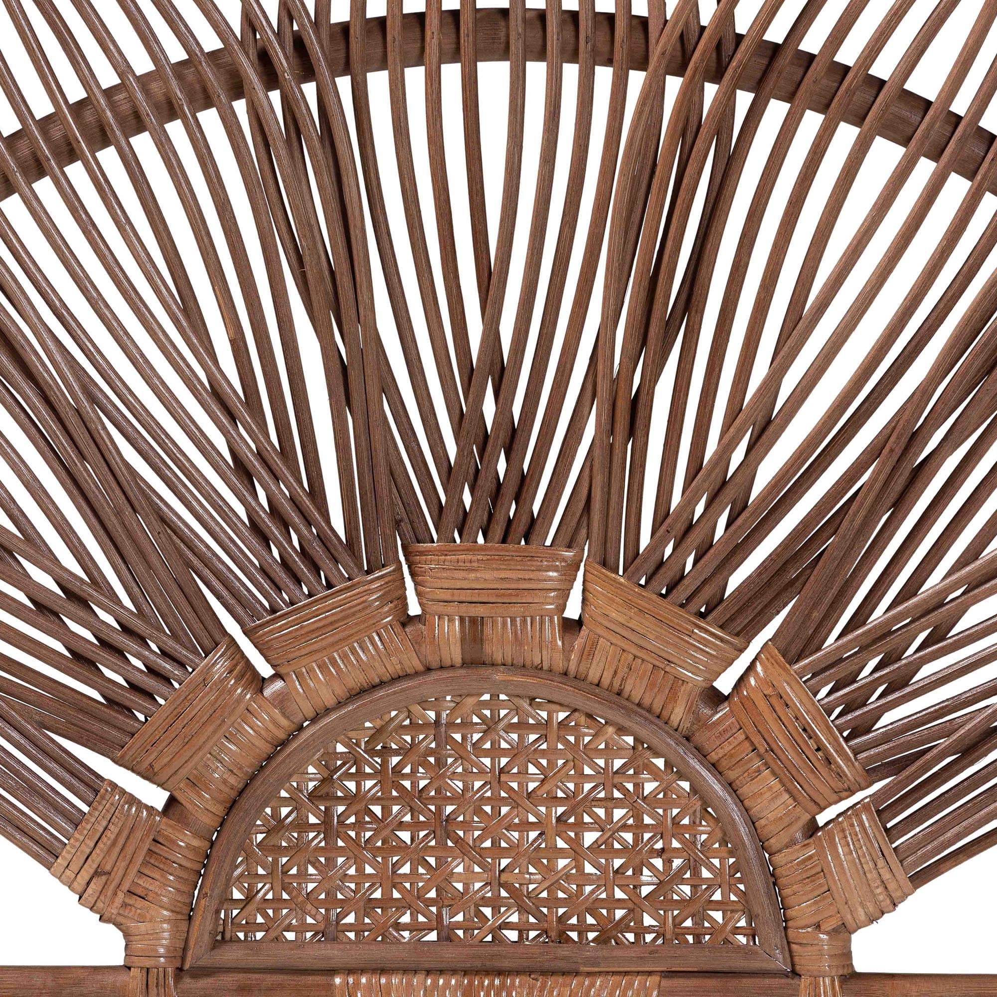 bali & pari Jasmine Boho Standalone Headboard, King, Light Brown