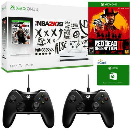 Choice of Microsoft Xbox One S 1TB with BONUS Game and 2 BONUS Controllers and BONUS Microsoft Gift Card