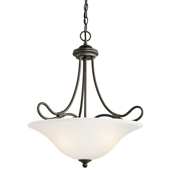 Kichler 3356 Stafford 3-Bulb Indoor Pendant - Bronze