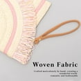 thumbnail image 4 of Straw Shoulder Bag for Women Handwoven Rattan Purse Summer Beach Bag Bohemian Tote Bag Crossbody Bag Envelope Clutch, 4 of 6
