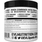 Evlution Nutrition BCAA5000 Powder 5 Grams of Branched Chain Amino Acids (BCAAs) Essential for Performance, Recovery, Endurance, Muscle Building, Keto Friendly, No Sugar (30 Servings, Unflavored)