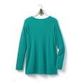 thumbnail image 2 of Woman Within Plus Size Long-Sleeve Crewneck Soft Waffle Knit Thermal Shirt, 2 of 6