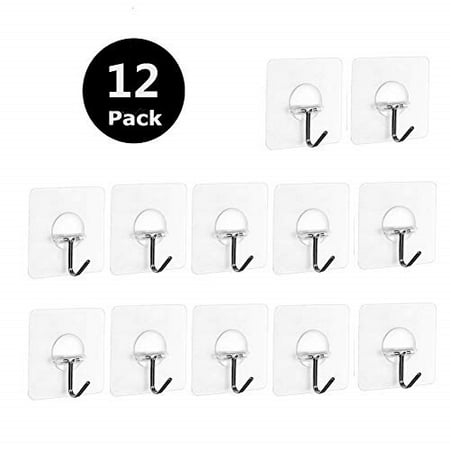 Adhesive Ceiling Hooks Wall Hanger Hook 17 6lb 8kg Max Bathroom