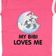 thumbnail image 4 of Inktastic Raccoon My Bibi Loves Me Boys or Girls Baby Bodysuit, 4 of 5