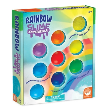 MindWare Slime Experience Rainbow Slime! 9 Amazing Colors of Slime for Boys & Girls Includes Rainbow Poster Filled with Fun Science Facts Non-Toxic