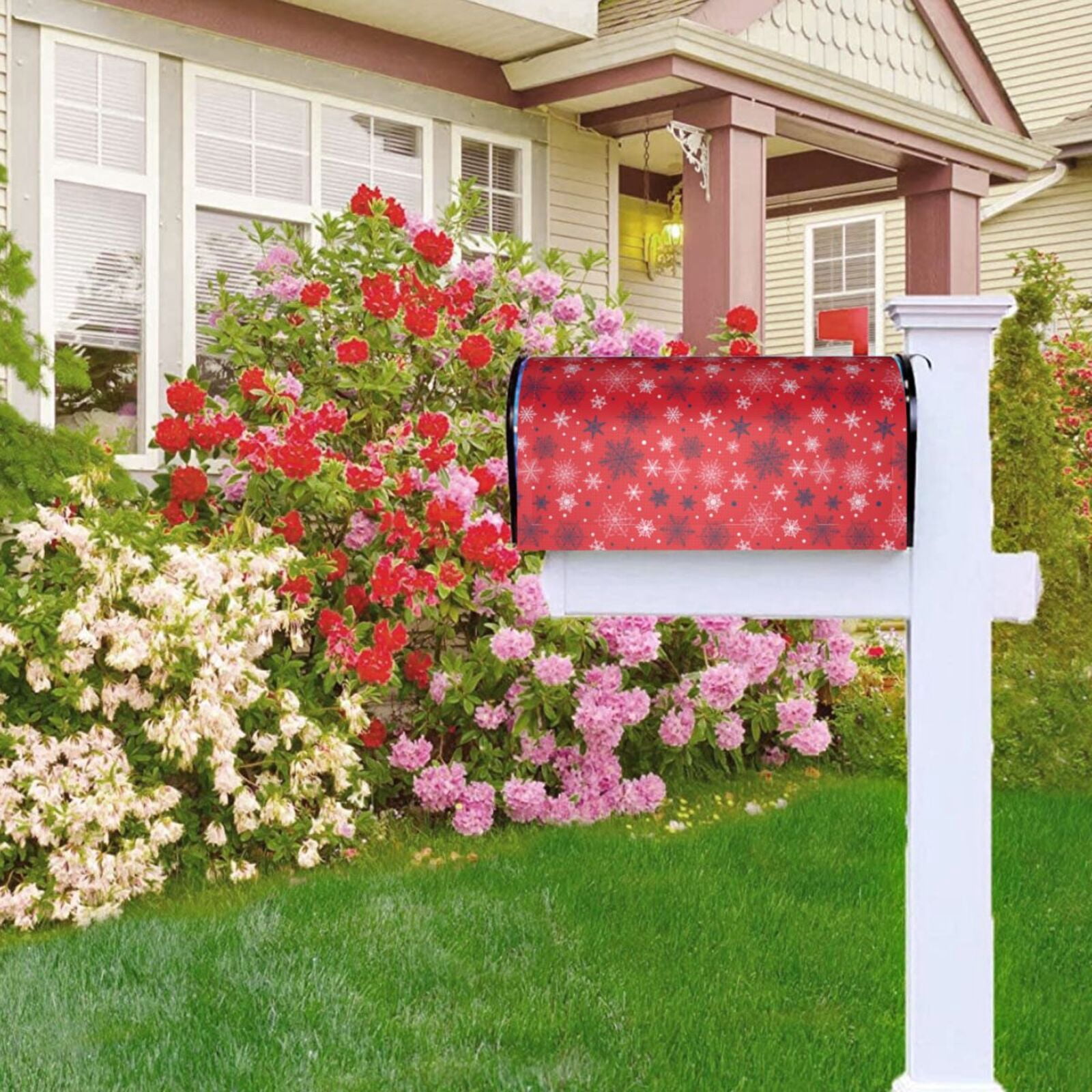 Kdxio Magnetic Mailbox Cover 21x18 in Mailbox Cover Outdoor Decoration Holiday Mailbox Covers for Home Garden Yard-21x18 in